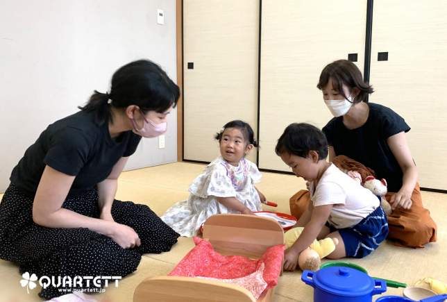 カルテット幼児教室_刈谷_お世話遊び