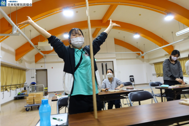 231120_清武みどり_ウールレンガ積木研修③